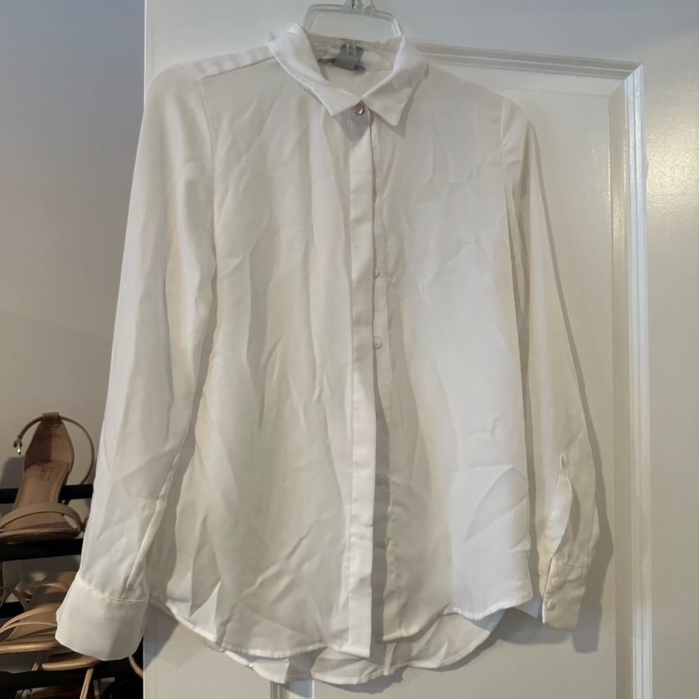 Classic White woman’s button down Shirt